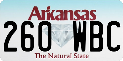 AR license plate 260WBC