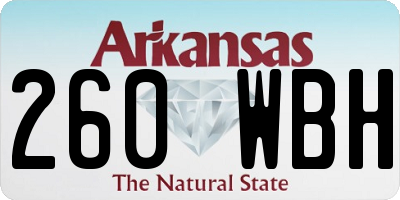 AR license plate 260WBH