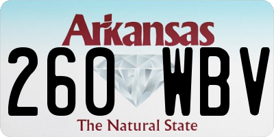 AR license plate 260WBV