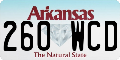 AR license plate 260WCD