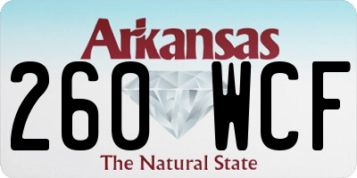 AR license plate 260WCF