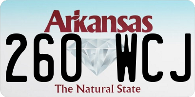 AR license plate 260WCJ