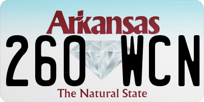 AR license plate 260WCN