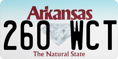AR license plate 260WCT