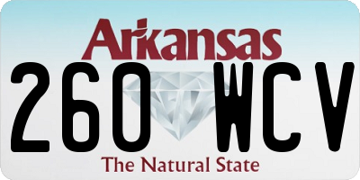 AR license plate 260WCV