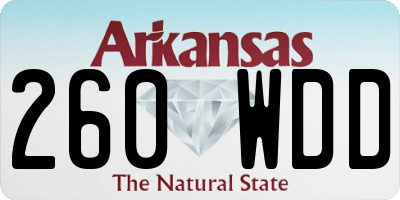 AR license plate 260WDD