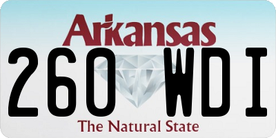 AR license plate 260WDI
