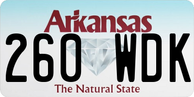 AR license plate 260WDK