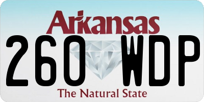 AR license plate 260WDP