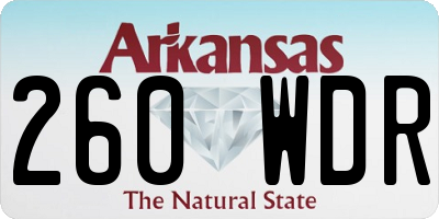 AR license plate 260WDR
