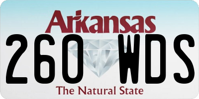 AR license plate 260WDS