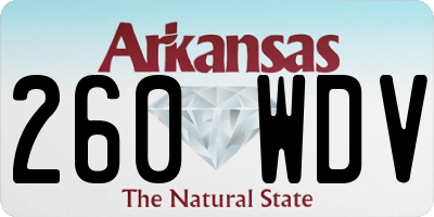 AR license plate 260WDV