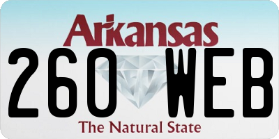 AR license plate 260WEB