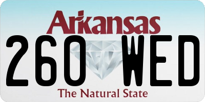 AR license plate 260WED