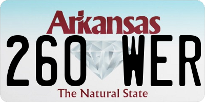 AR license plate 260WER