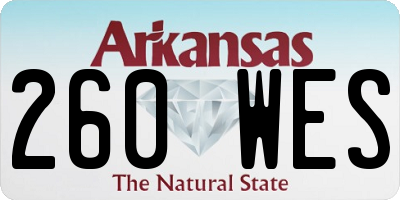 AR license plate 260WES