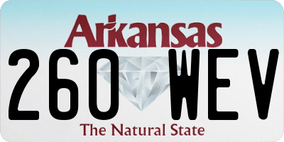 AR license plate 260WEV