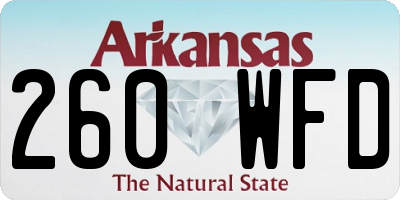 AR license plate 260WFD