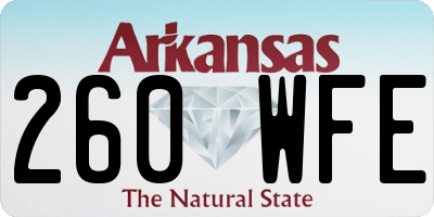 AR license plate 260WFE