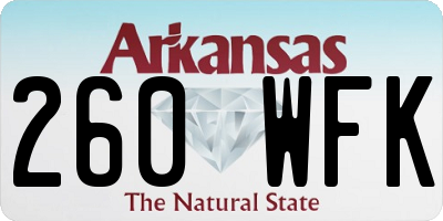 AR license plate 260WFK