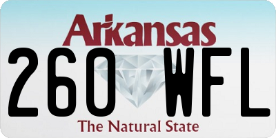 AR license plate 260WFL