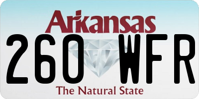 AR license plate 260WFR