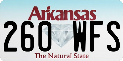 AR license plate 260WFS
