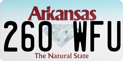 AR license plate 260WFU