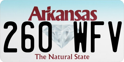 AR license plate 260WFV