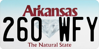AR license plate 260WFY