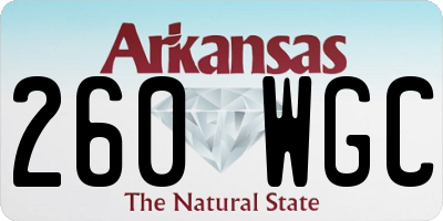 AR license plate 260WGC
