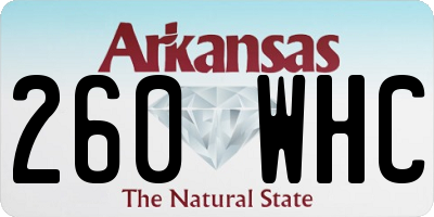 AR license plate 260WHC