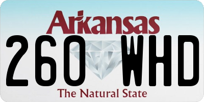 AR license plate 260WHD