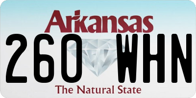 AR license plate 260WHN