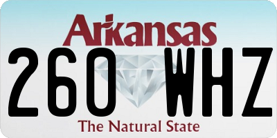 AR license plate 260WHZ
