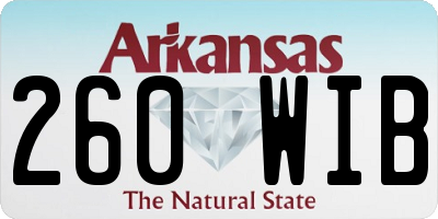 AR license plate 260WIB