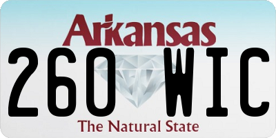 AR license plate 260WIC