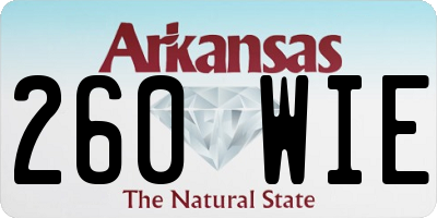 AR license plate 260WIE