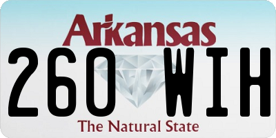 AR license plate 260WIH