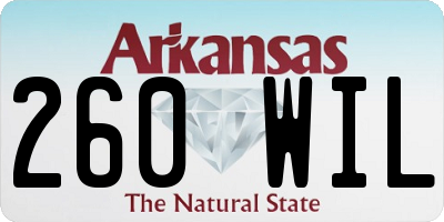 AR license plate 260WIL