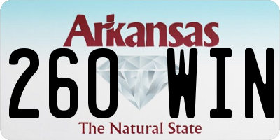 AR license plate 260WIN