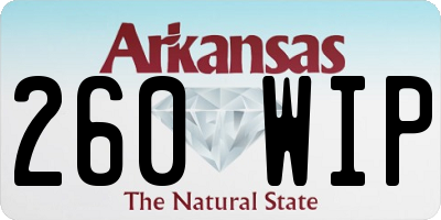 AR license plate 260WIP