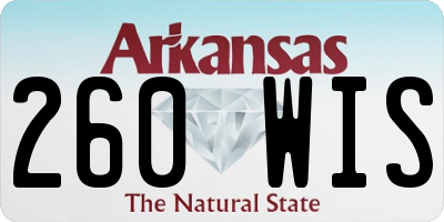 AR license plate 260WIS