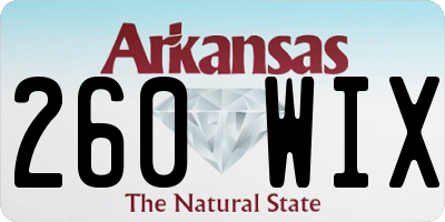 AR license plate 260WIX