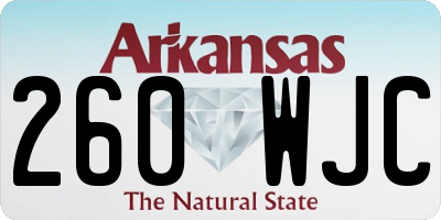 AR license plate 260WJC