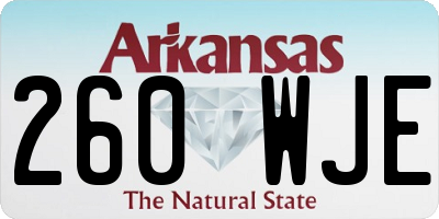 AR license plate 260WJE
