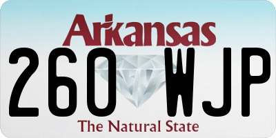 AR license plate 260WJP