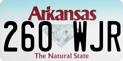 AR license plate 260WJR