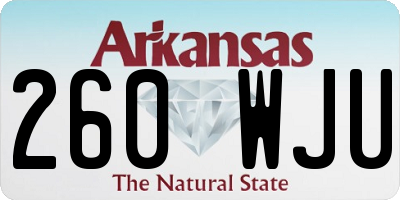 AR license plate 260WJU