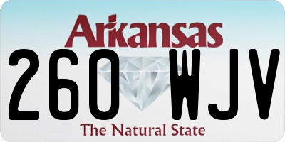 AR license plate 260WJV